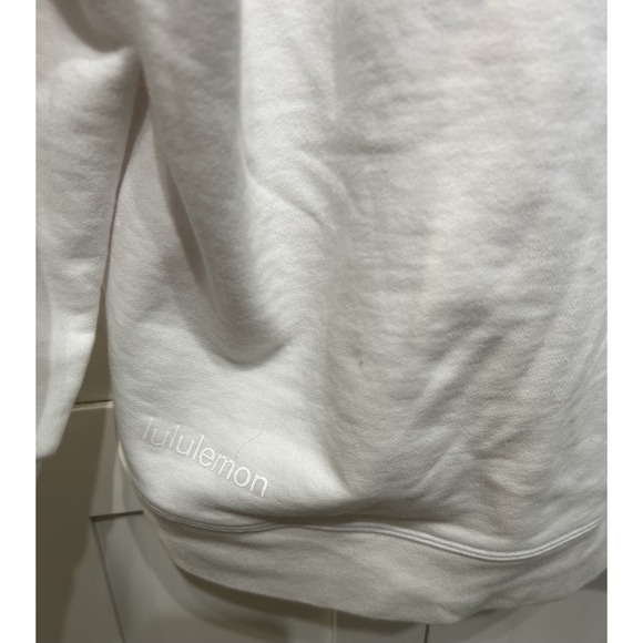 LULULEMON WOMENS‎ PERFECTLY OVERSIZED CREW SIZE 8 Three Thirty White - Picture 5 of 5